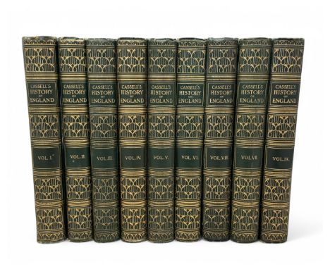 Cassell's History of England Special Edition. Complete volumes I to IX. A history of England from the Roman Invasion to the c
