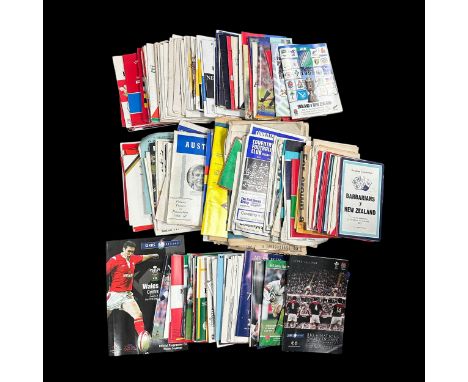 Huge Collection of Rugby Programmes. Includes World Cups, Six Nations, Rugy League, Barbarians, England, Scotland, Wales. Loc
