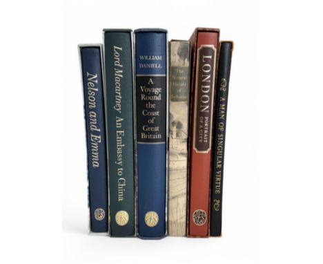 A collection of Folio Society non-fiction books to include: DANIELL, William: 'A Voyage Round the Coast of Great Britain' LOR