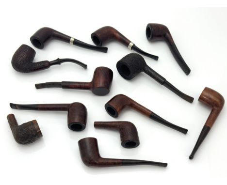 Twelve estate pipes including a Barling Garnet Grain 4805, 3 other Barling pipes,  2 x Ben Wade pipes, 2 x Hardcastle Special