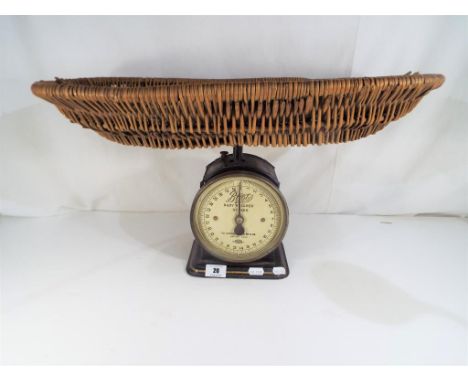 A vintage Boots The Chemists Baby weighing scale by Salter marked Baby Wire marked number 48B to the dial Est £20 - £40