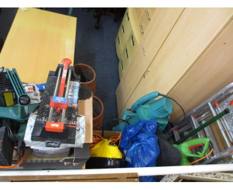 GARAGE &amp; GARDEN TOOLS, steam cleaner, ladders and similar items E/T
