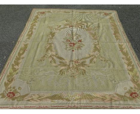 FRENCH NEEDLEPOINT TAPESTRY COVER, 239 x 165cms