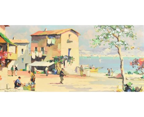 CECIL R D'OYLY JOHN (1906-1993); oil on canvas, 'Santa Margherita, Near Portofino, Italian Riviera', signed lower left, 34 x 