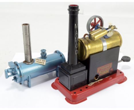 MAMOD; a stationary steam engine boiler and a model of a boiler (2).