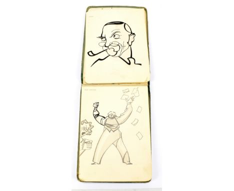 ALFRED SWINFIELD THAW ALIAS 'SHERRIFFS'; a 1930s sketch book with Art Deco figural drawings throughout.Additional Information