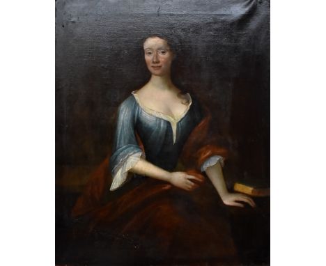 STUDIO OF SIR PETER LELY; oil on canvas, portrait of a lady, 'Lady Anne', 127 x 102cm, unframed.