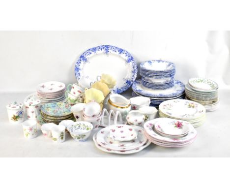 SHELLEY; a quantity of ceramics including 'Dainty Blue' pattern dinner ware, tea cups, etc.Additional InformationWe are unabl