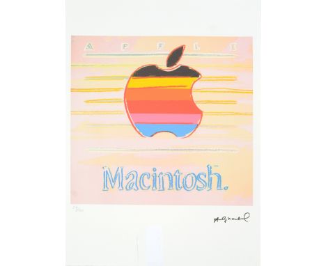 AMENDED AFTER ANDY WARHOL (1928-1987); limited edition lithograph print, 'Macintosh' from the Leo Castelli Gallery, edited by