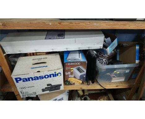 A shelf of assorted