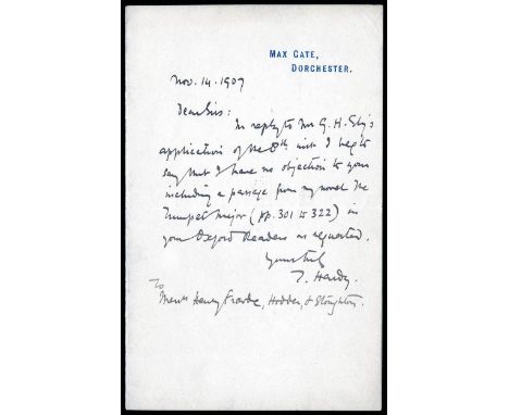 Hardy, Thomas (1840-1928). English novelist and poet. He was strongly influenced by Charles Dickens and William Wordsworth. H