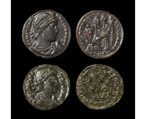 328-329 AD. Constantinople mint. Obv: CONSTANTI-NVS MAX AVG legend with rosette-diademed, draped, cuirassed bust right. Rev: 