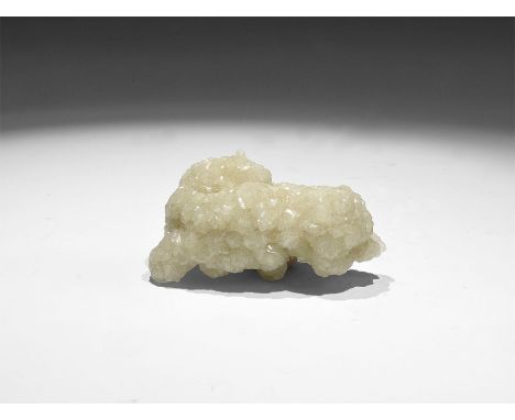 . A specimen of adamite, showing characteristic round crystal groups, in old white card tray, from the Gregory, Bottley, and 