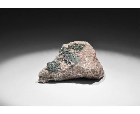 . A specimen of atacamite with an old label reading ‘Atacamite, Z1206’, and a white paint label on the specimen reading ‘Z120