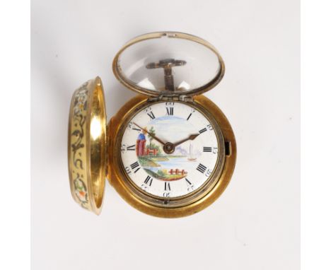 the case London 1766, maker W.S. the movement signed J Richards London and numbered 15840, the dial with Roman Numerals, oute