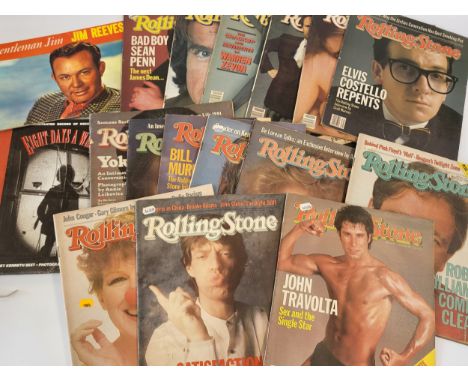 A collection of Rolling Stones magazines, a signed pamphlet of Jim Reeves, Eight Days a Week book.