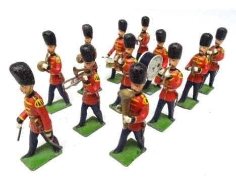 Heyde 60mm scale British Foot Guard Band with Musical Director (Condition Very Good-Good) 1910 (12)