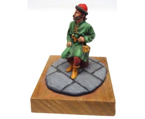 History of the Royal Navy in twenty-one models 54mm scale HIGHLY DETAILED on plinths, some captions under plinths (Condition 