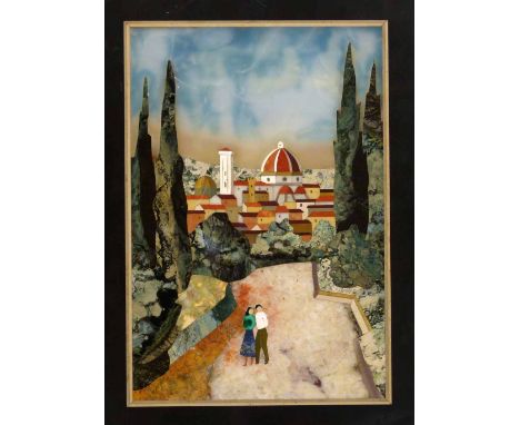 Pietra dura panel of the Basilica di Santa Maria del Fiore, Florence, 32 x 24cm.