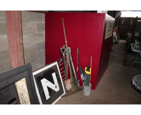 A quantity of gardening tools