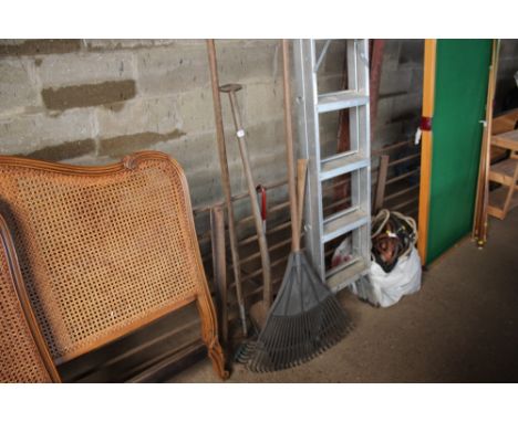 A quantity of gardening tools