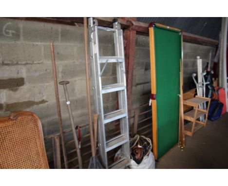 An aluminium ladder