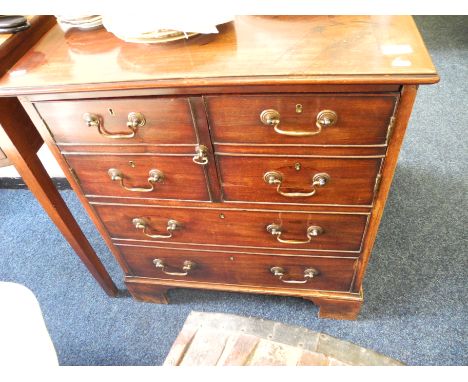 A mahogany chest commode.
