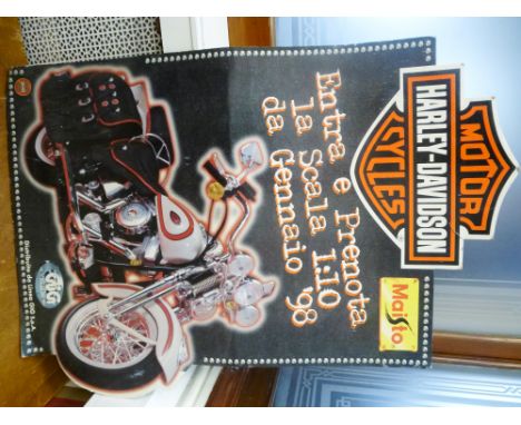 HARLEY DAVIDSON MAISTO ADVERTISING SIGN