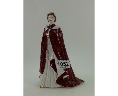 Royal Worcester figure The Queens 80th Birthday (boxed)