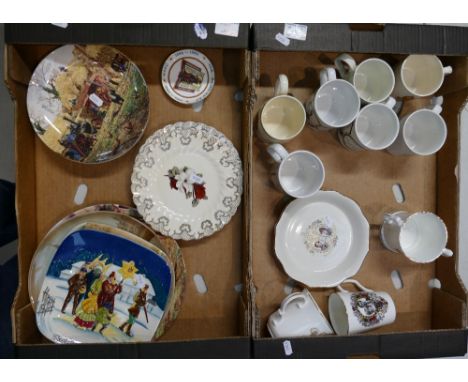 A mixed collection of items to include Wedgwood decorative wall plates, Beswick collectors club limited edition embossed wall