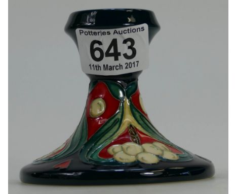 Moorcroft Golden Bough Candlestick Holder trial 12/2/12 height 9cm