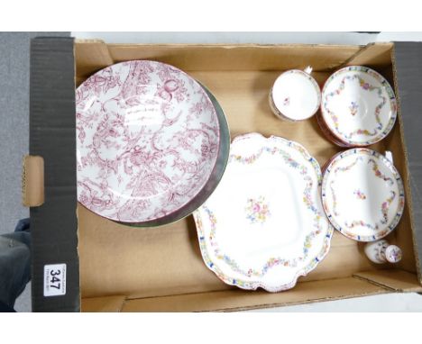 A mixed collection of ceramic items to include Minton floral dinnerware pattern A4807 together with Spode provincial garden s