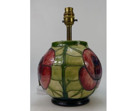 Moorcroft lamp base in the Mackintosh design height 17cm 