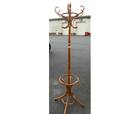 Modern light oak hall stand
