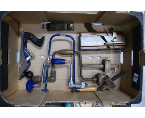 A good collection of hand tools to include wood and brass items together with eclipse marples and paramo hand tools etc