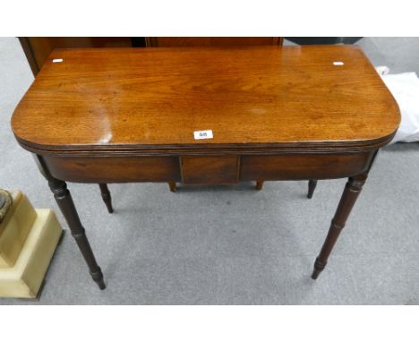 Georgian mahogany card table 