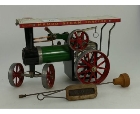 Mamod steam tractor template toy with stoker and burner 