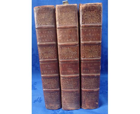 THE BIBLE, 'PREPARED AND ARRANGED' BYREV. G. D'OYLY AND REV. R. MANT under direction of the S.P.C.K, Clarendon Press 1817 thr