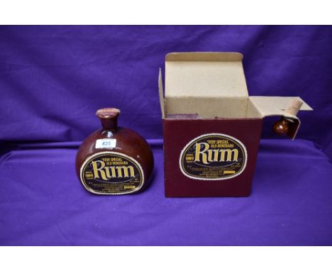 A ceramic decanter of Very Special Old Demerara Rum from Matthew Brown &amp; Co, This is a 12 year old Demerara rum, speciall