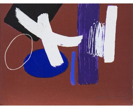 *WILHELMINA BARNS-GRAHAM CBE HRSA HRSW (SCOTTISH 1912 - 2004), MILLENNIUM SERIES BROWN silkscreen print, signed and dated 200
