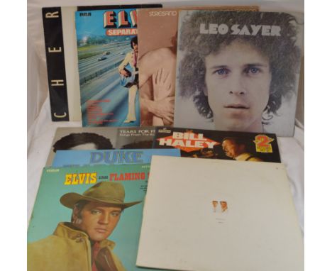 Over 70 LP records inc. Elvis, Pet Shop Boys & Cher