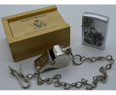Acme Souvenir Guards whistle & Acme cigarette lighter