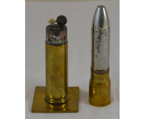 Brass shell case petrol cigarette lighter