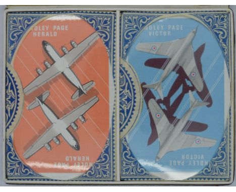 Twin pack playing cards - Handley Page Victor & Herald De La Rue seals