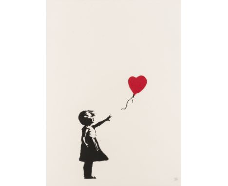 δ Banksy (b.1974)Girl with BalloonScreenprint in colours, 2004, numbered from the edition of 600 in pencil, on wove paper, pr