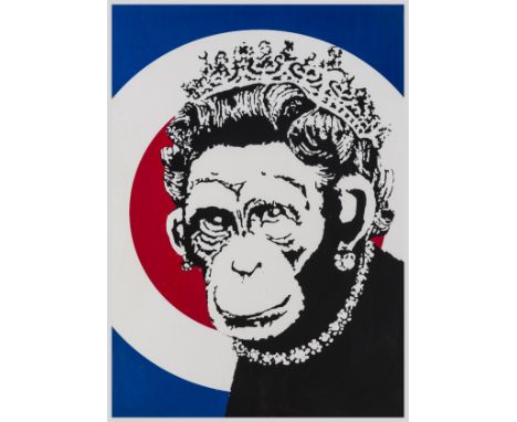 δ Banksy (b.1974)Monkey QueenScreenprint in colours, 2004, numbered from the edition of 750 in pencil, on wove paper, printed