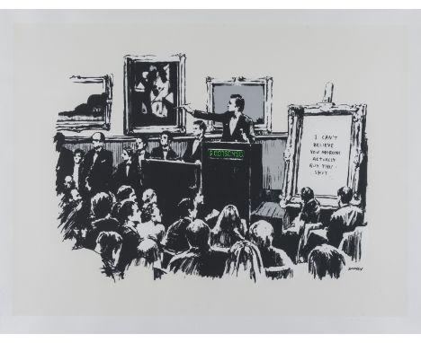 δ Banksy (b.1974)MoronsScreenprint in colours, 2007, numbered from the edition of 500 in pencil, on Arches 88 wove paper, pri