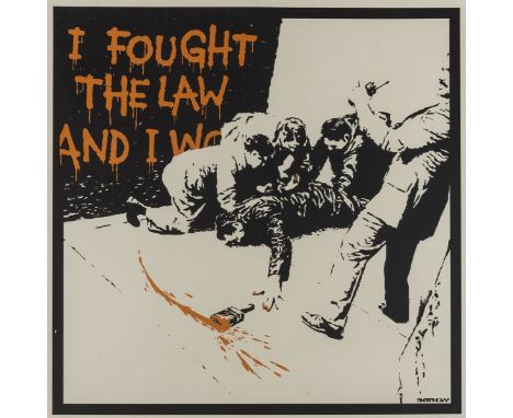 δ Banksy (b.1974)I Fought the LawScreenprint in colours, 2005, signed, dated and numbered from the edition of 150 in pencil, 