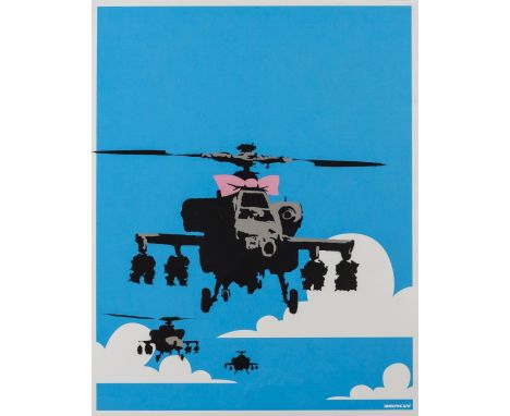 δ Banksy (b.1974)Happy ChoppersScreenprint in colours, 2003, numbered from the edition of 750 in pencil, on wove paper, print