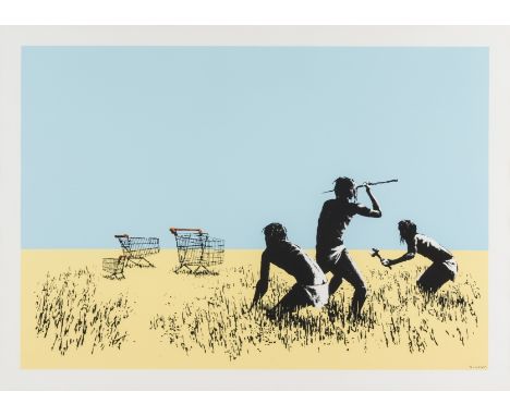 δ Banksy (b.1974)Trolleys (colour)Screenprint in colours, 2007, signed and numbered from the edition of 750 in pencil, on Arc